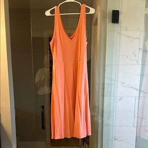 A New Day Pink V-Neck Sleeveless Midi Dress